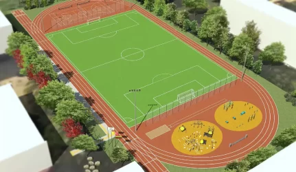 Vitės progimnazijos sporto aikštyno rekonstrukcijos darbai