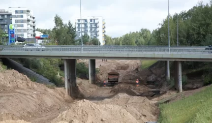 smalinės gatvės sankryžos statybos Darbai