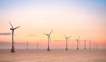 vėjo jėgainės jūroje