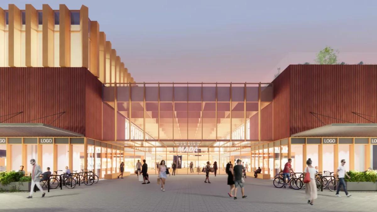 Prekybos centro MADA vizualizacija