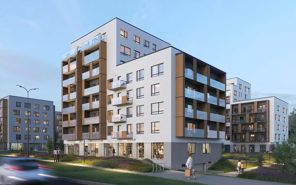 Martyno namų kvartalas Pilaitės raj Vilnius