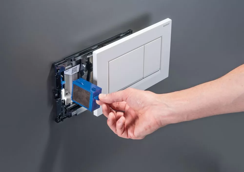 WC nuleidimo mygtukas