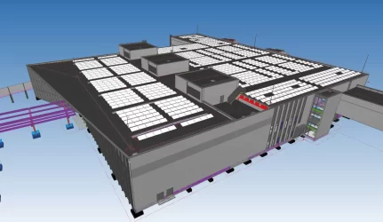 Saulės moduliai Vilniaus oro uostas