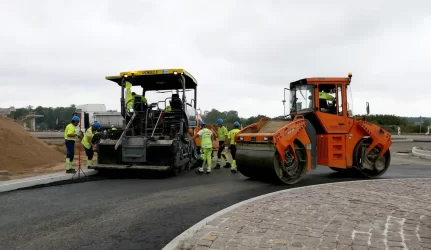 kelio statybos darbai