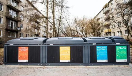 Atliekų išvežimo kaina. Konteineriai 2024