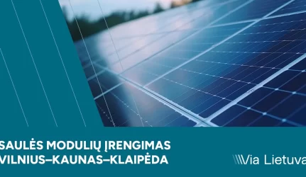Saulės moduliai Via Lietuva