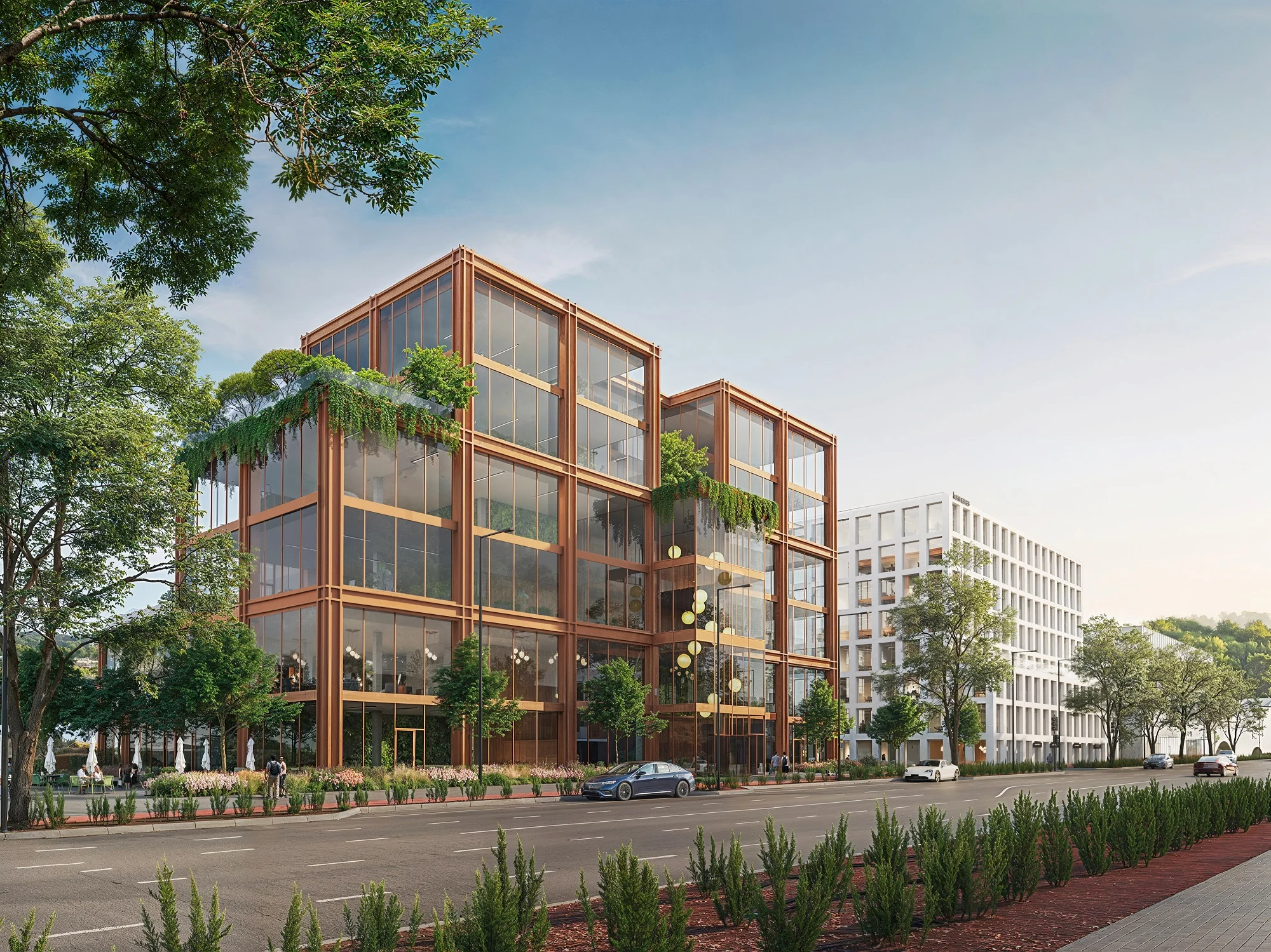 Verslo centras Nemunaičiuose. Architektūrinė idėja