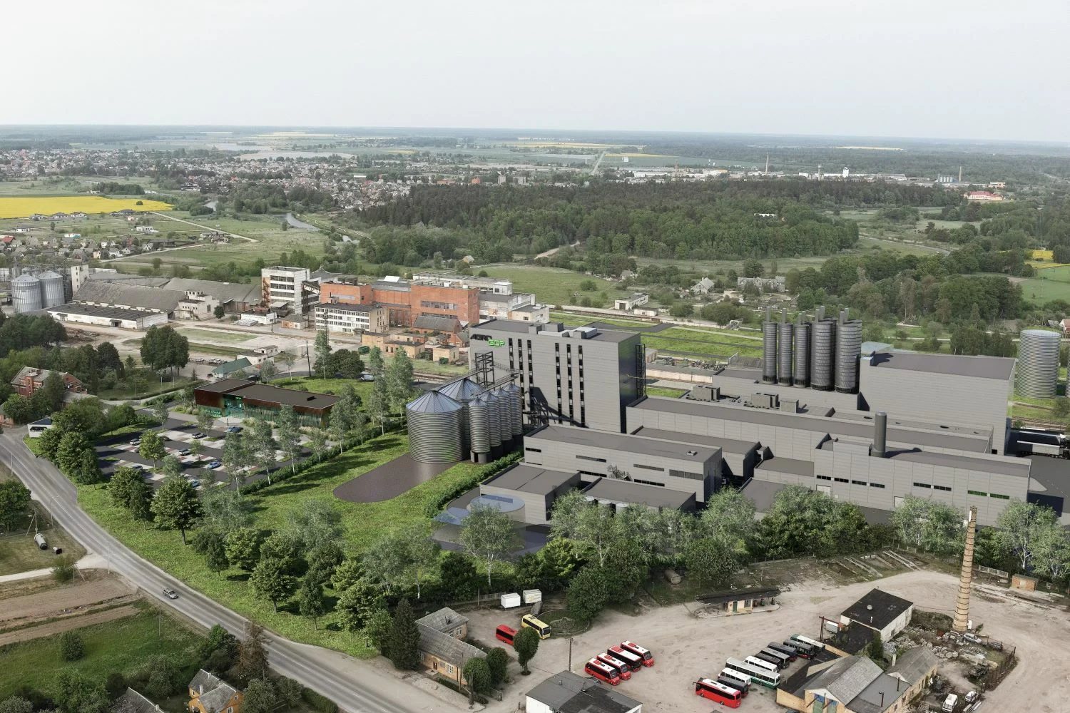 grūdų perdirbimo gamyklos poveikio aplinkai vertinimo ataskaita