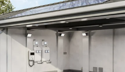 Saulės elektrinė ir elektros energijos kaupimo įrenginys (asociatyvi nuotrauka)