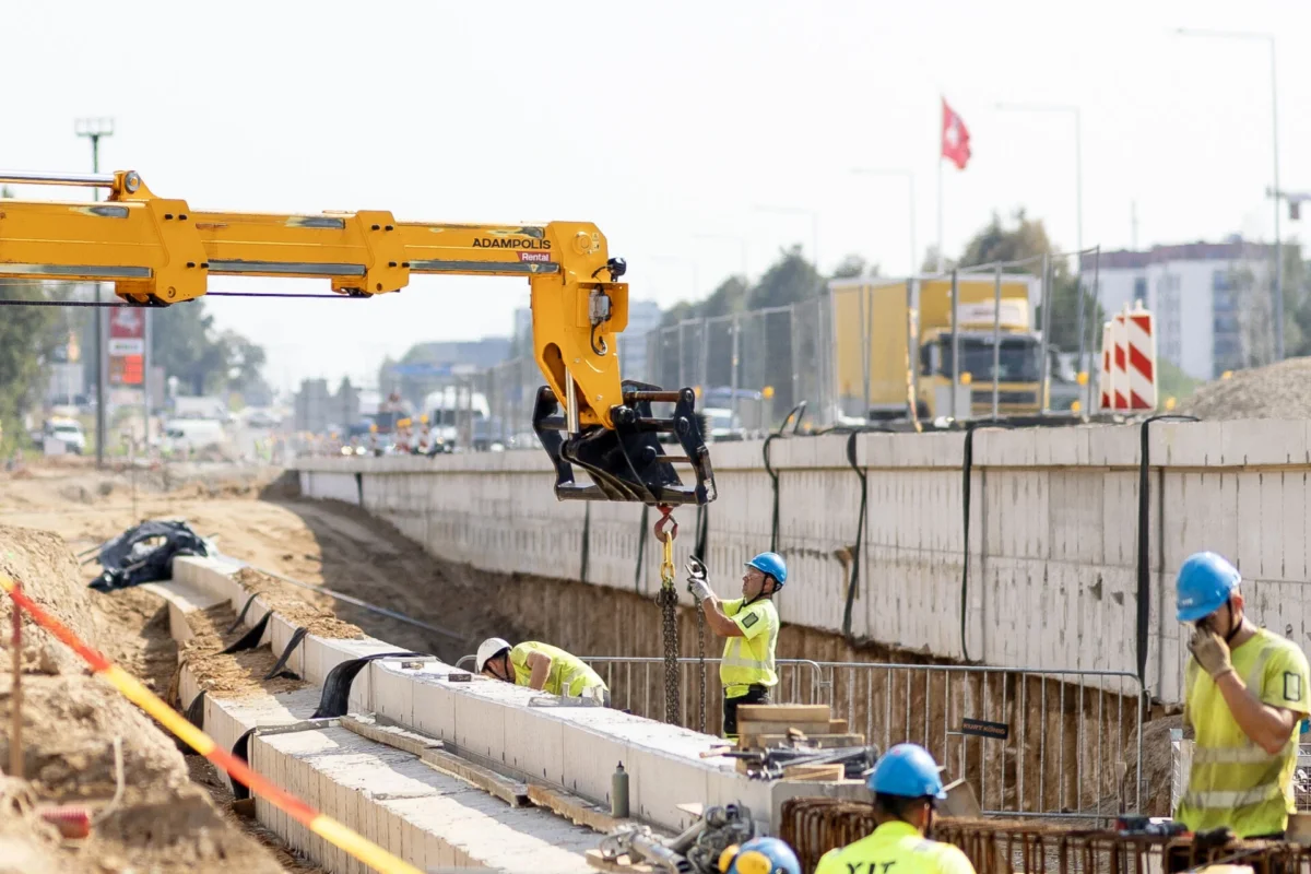 Tarandės tunelio statyba Vilniuje
