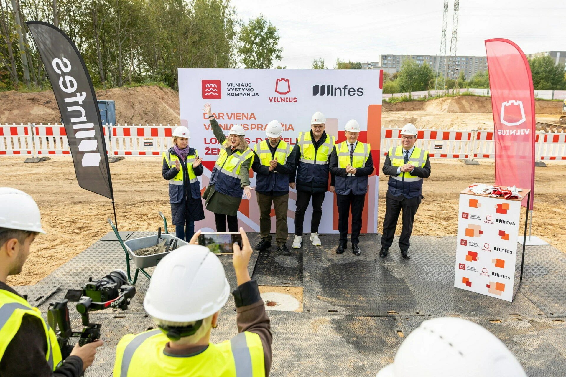 Naujo lopšelio-darželio Vilniuje statybos pradžia / Sauliaus Žiūros nuotr.