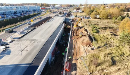 Tarandės tunelio statybos