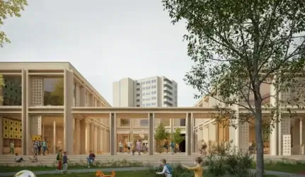 Markučių darželio rekonstrukcijos vizualizacija