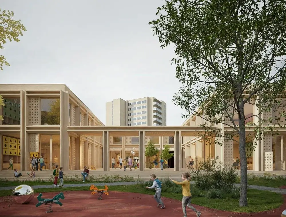 Markučių darželio rekonstrukcijos vizualizacija