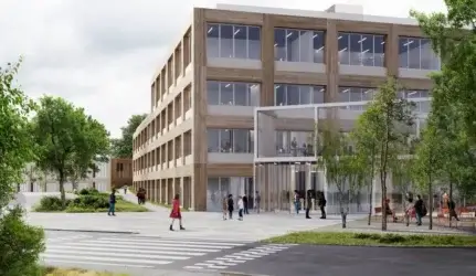 progimnazijos Perkūnkiemyje statyba