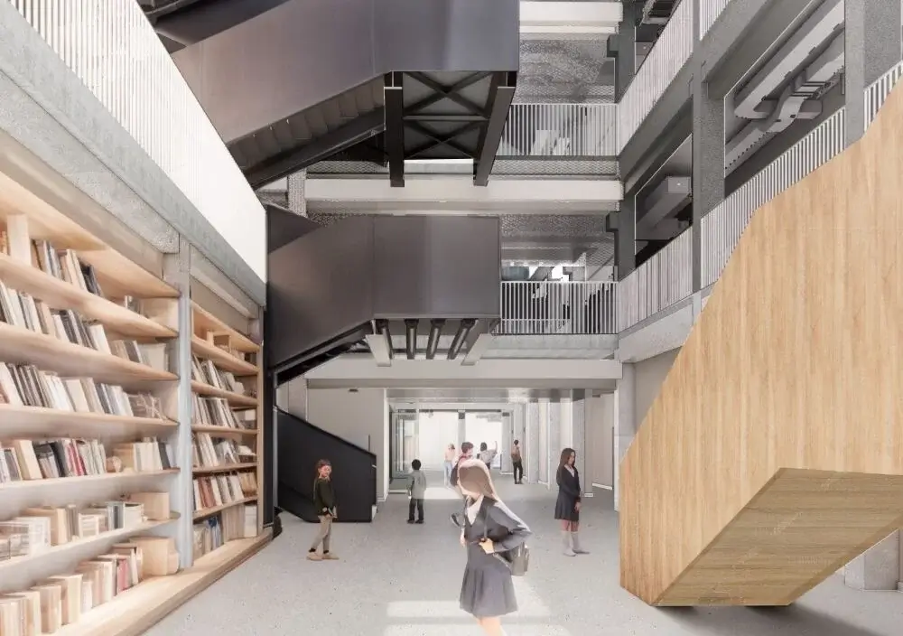 progimnazijos Perkūnkiemyje statyba