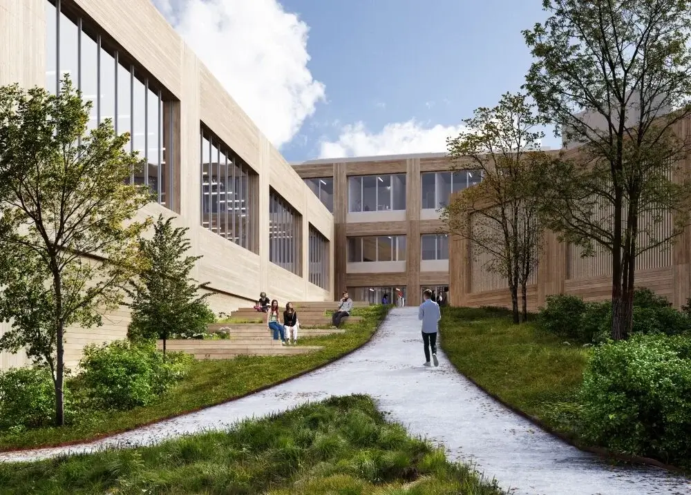 progimnazijos Perkūnkiemyje statyba