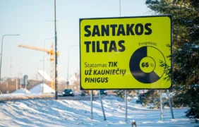 Informacinis stendas prie Panemunės baseino