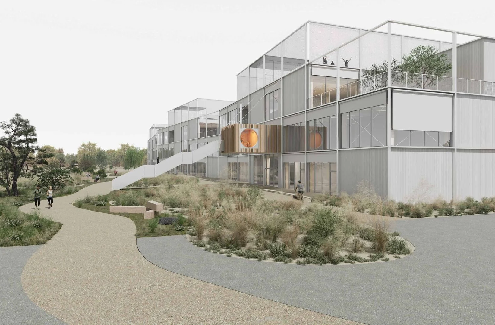 Curonia pirmi pastatai - Š A Atelier vizualizacija