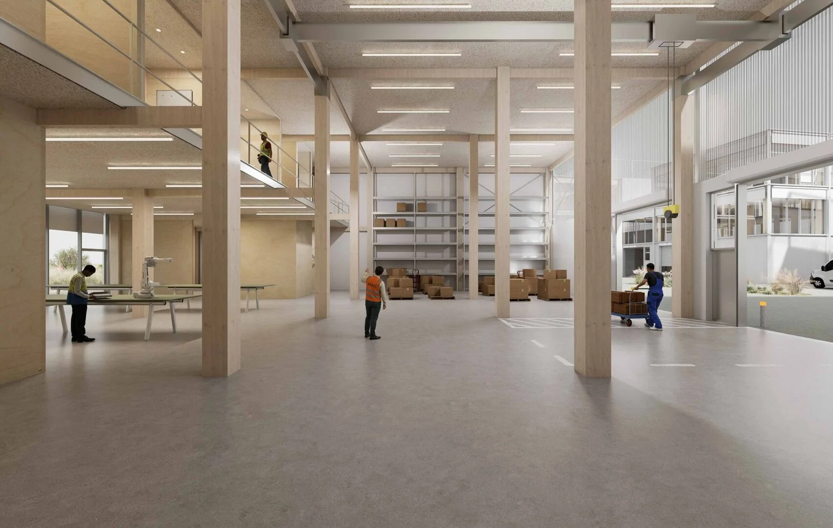 Curonia pirmi pastatai - Š A Atelier vizualizacija