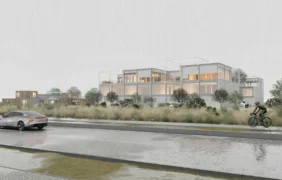 Curonia pirmi pastatai - Š A Atelier vizualizacija