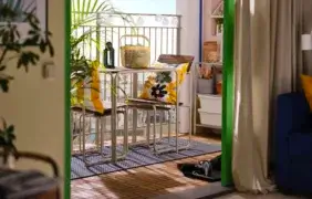 Balkonai poilsio erdvė