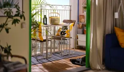 Balkonai poilsio erdvė