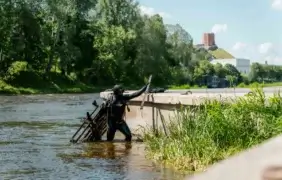 Neries valymas nuo šiukšlių