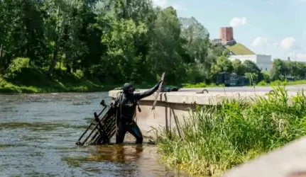 Neries valymas nuo šiukšlių