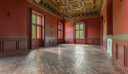 Trakų Vokės dvaro rūmai lubos