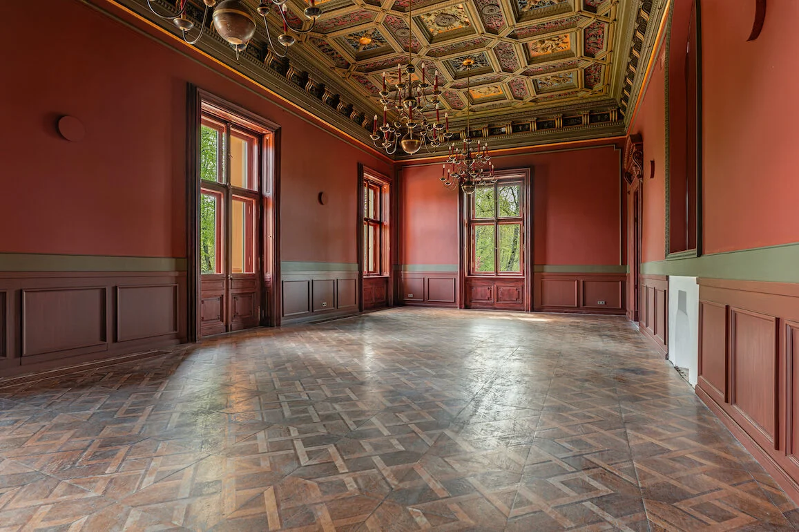 Trakų Vokės dvaro rūmai lubos