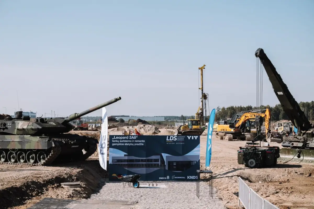 Leopard 2A8 gamyklos statybos
